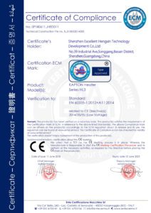 Pi Heater CE certificate